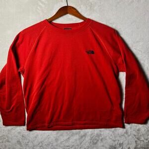 The North Face Polartec Waffle Thermal Shirt Mens XL Red Base Layer Outdoor Gear